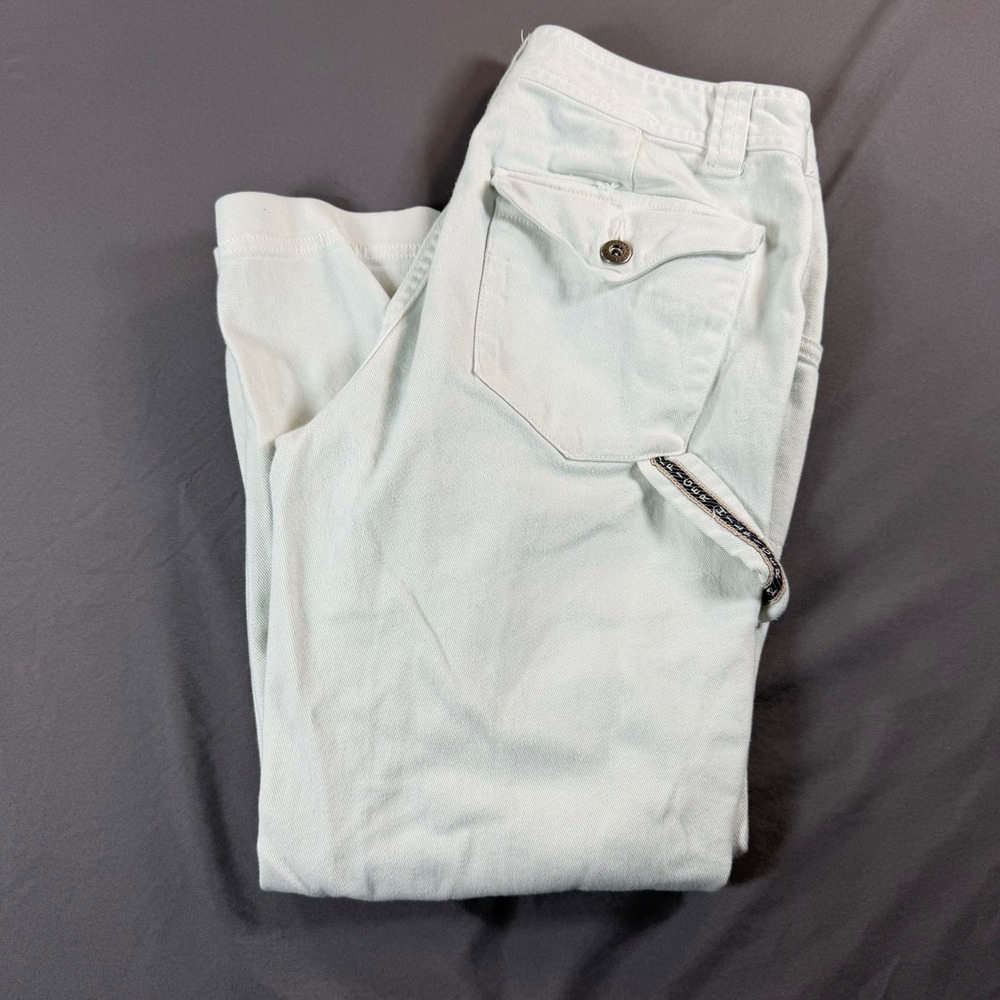 Tommy Hilfiger White Y2K Carpenter Pants Hammer Loop Size 6